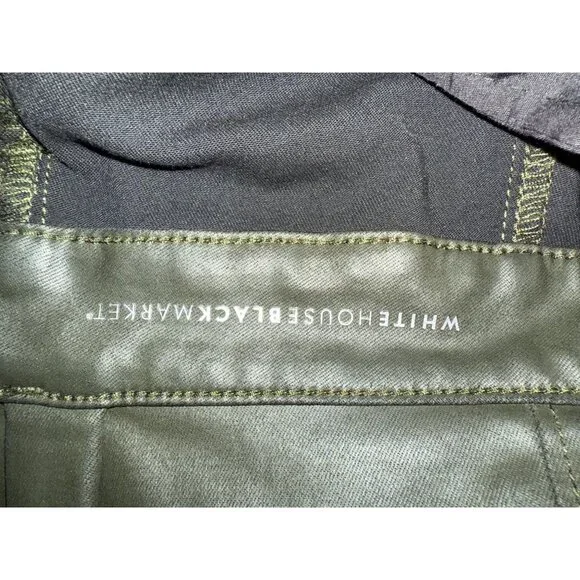 White House Black Market Coated Denim Paperbag Shorts - Picture 8 of 11